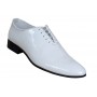 Pantofi barbati, albi, eleganti, din piele naturala lac, alb - MOD1ALAC